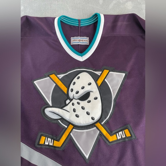 Mighty Ducks Of Anaheim CCM Ultrafill Center Ice Hockey Jersey Size 48 - Picture 3 of 13